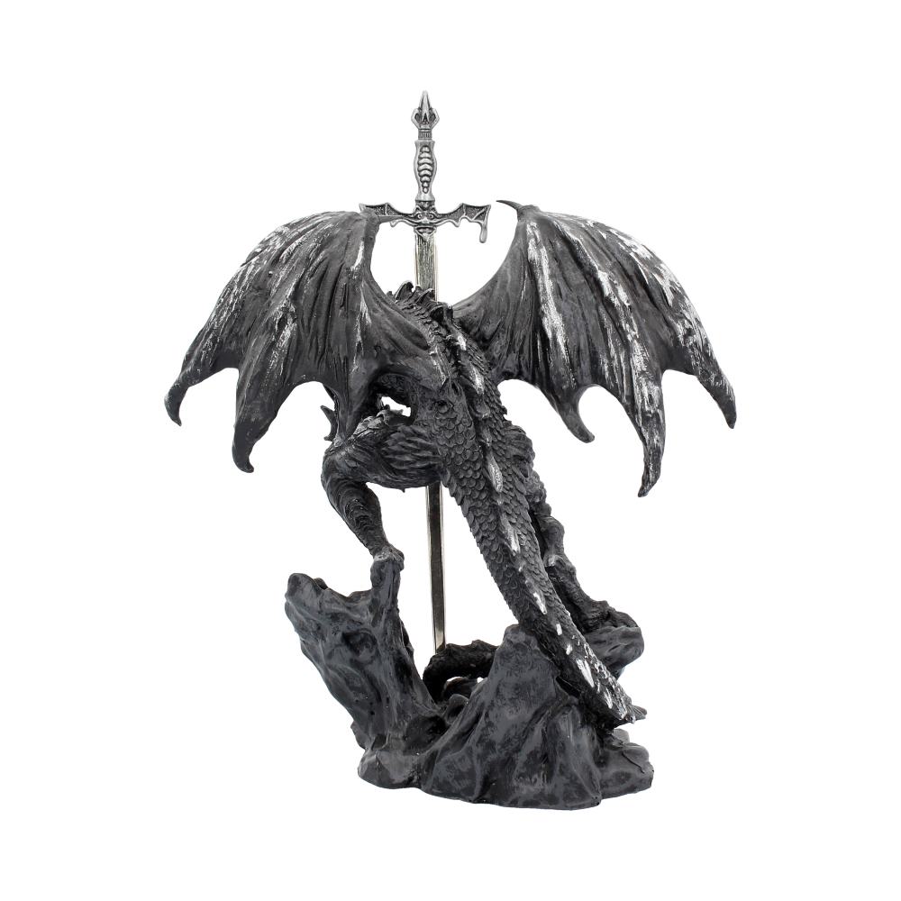 Gothic Black Dragon Sword Letter Opener Figurine
