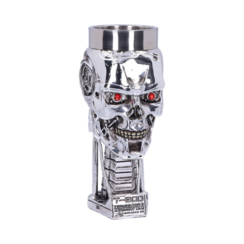 T-800 Terminator 2 Judgement Day T2 Head Goblet Wine Glass