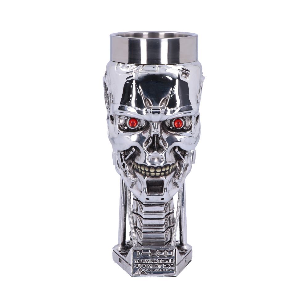 T-800 Terminator 2 Judgement Day T2 Head Goblet Wine Glass