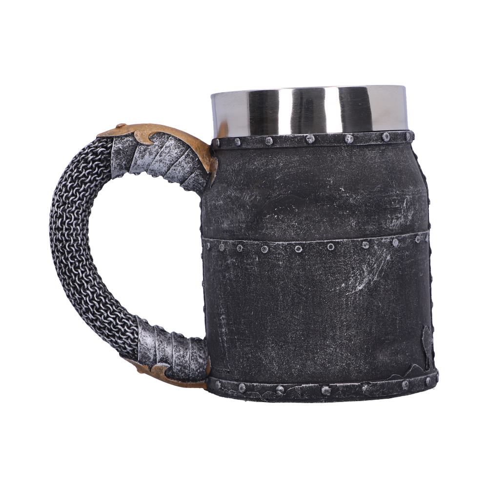 Crusader Medieval Knight Chainmail Tankard Historical Helmet Mug