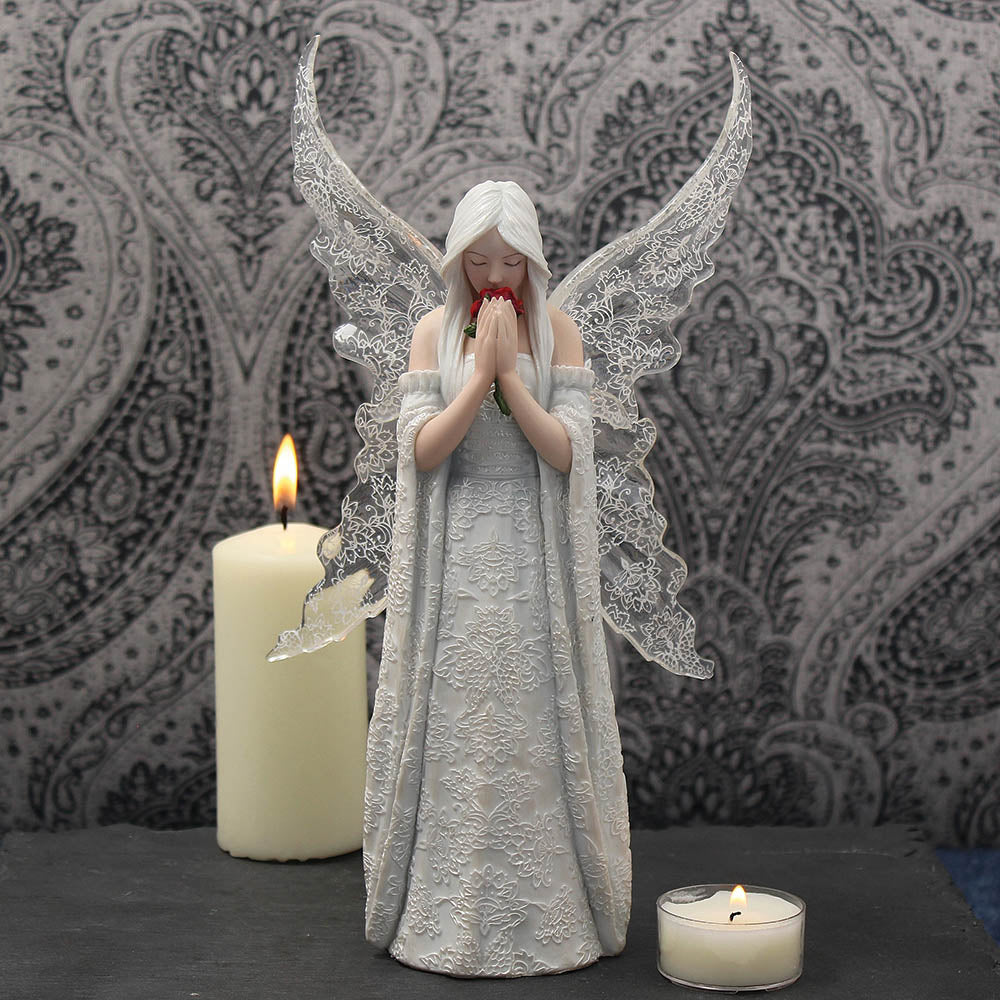 Only Love Remains Fairy Figurine by Anne Stokes Angel Ornament 26cm