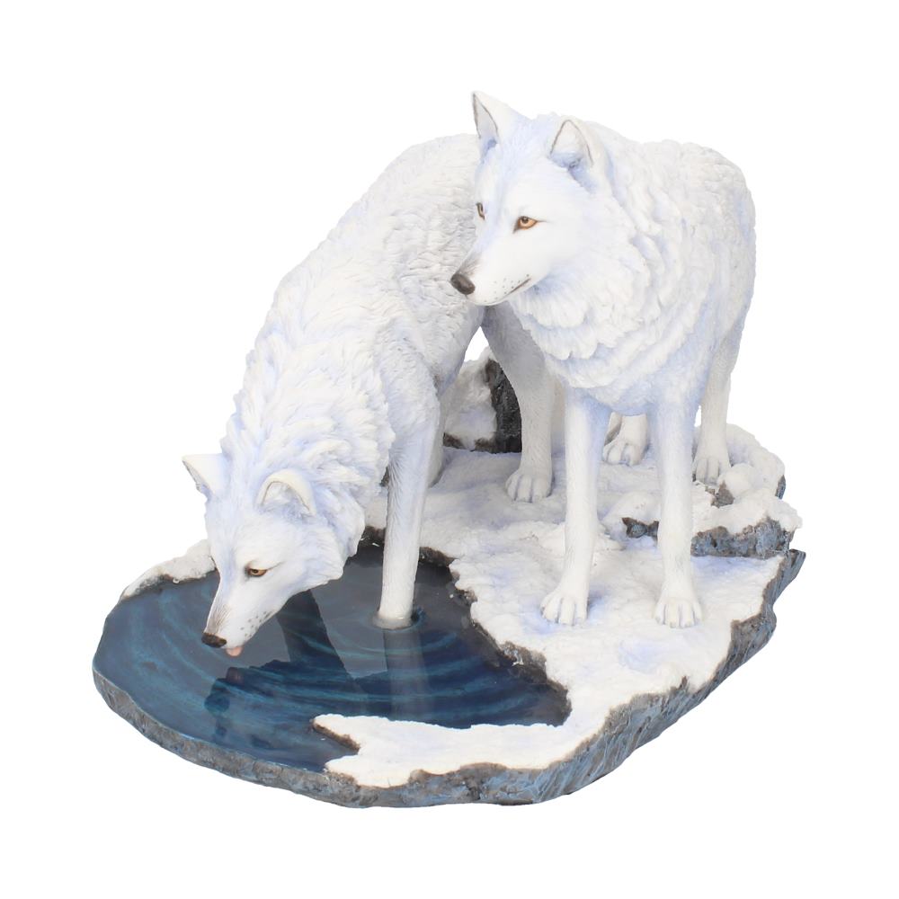 Warriors of Winter Wolf Figurine by Lisa Parker Snowy Wolf Ornament