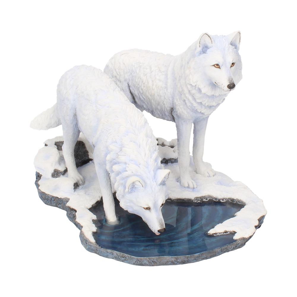 Warriors of Winter Wolf Figurine by Lisa Parker Snowy Wolf Ornament
