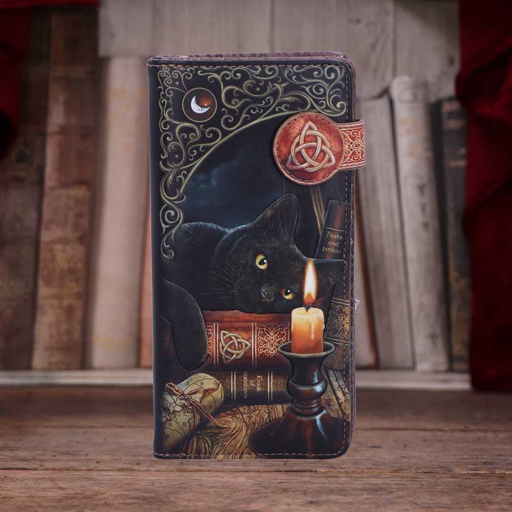 Lisa Parker Witching Hour Cat Witch Purse Black 18.5cm