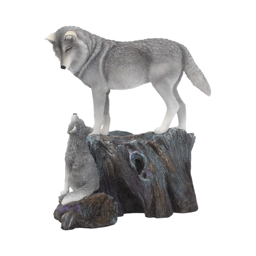 Guidance Ornament Wolf and Pup Figurine by Lisa Parker