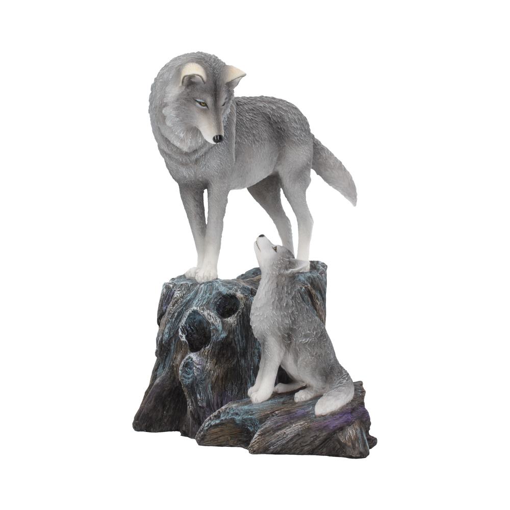Guidance Ornament Wolf and Pup Figurine by Lisa Parker