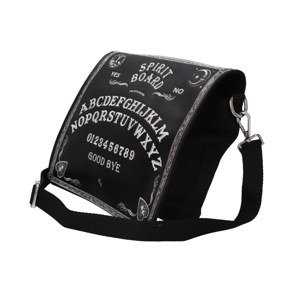 Spirit Board Embossed Shoulder Tablet Bag Black 25cm
