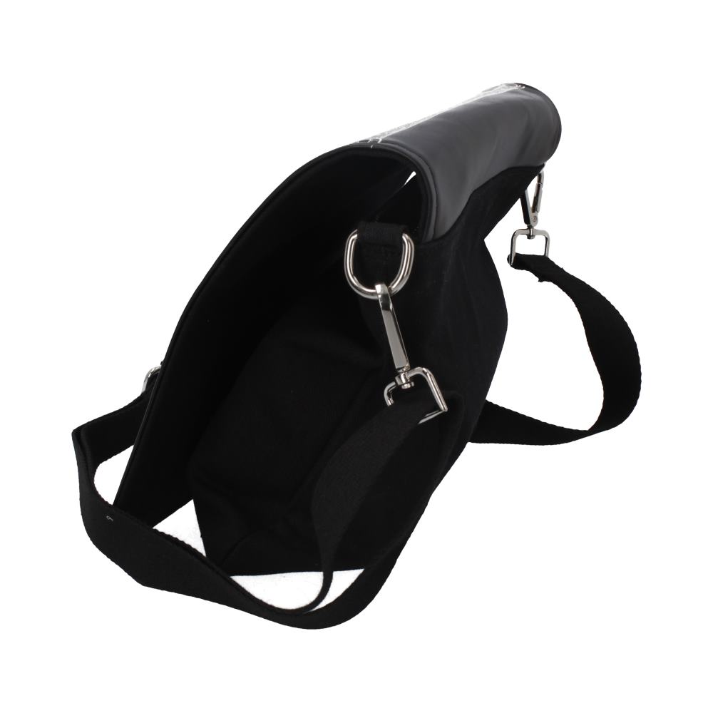 Spirit Board Embossed Shoulder Tablet Bag Black 25cm