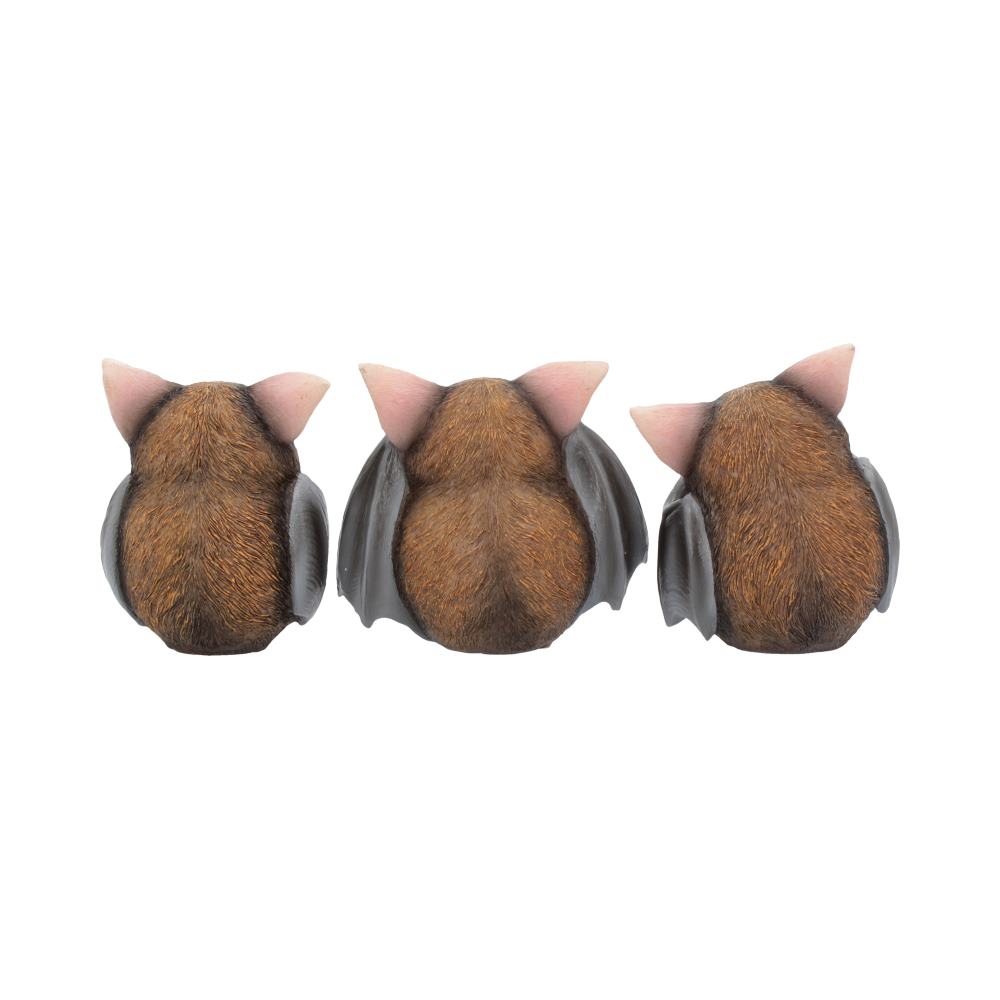 Three Wise Bats Figurines 8.5cm