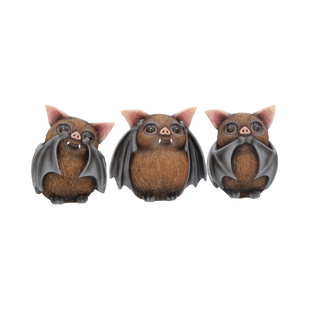 Three Wise Bats Figurines 8.5cm
