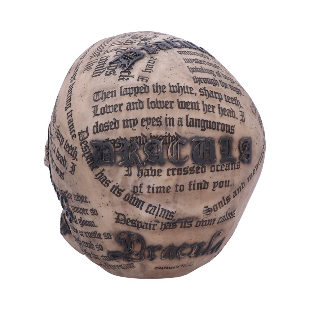Dracula's Tale Vampire Novel Quote Skull