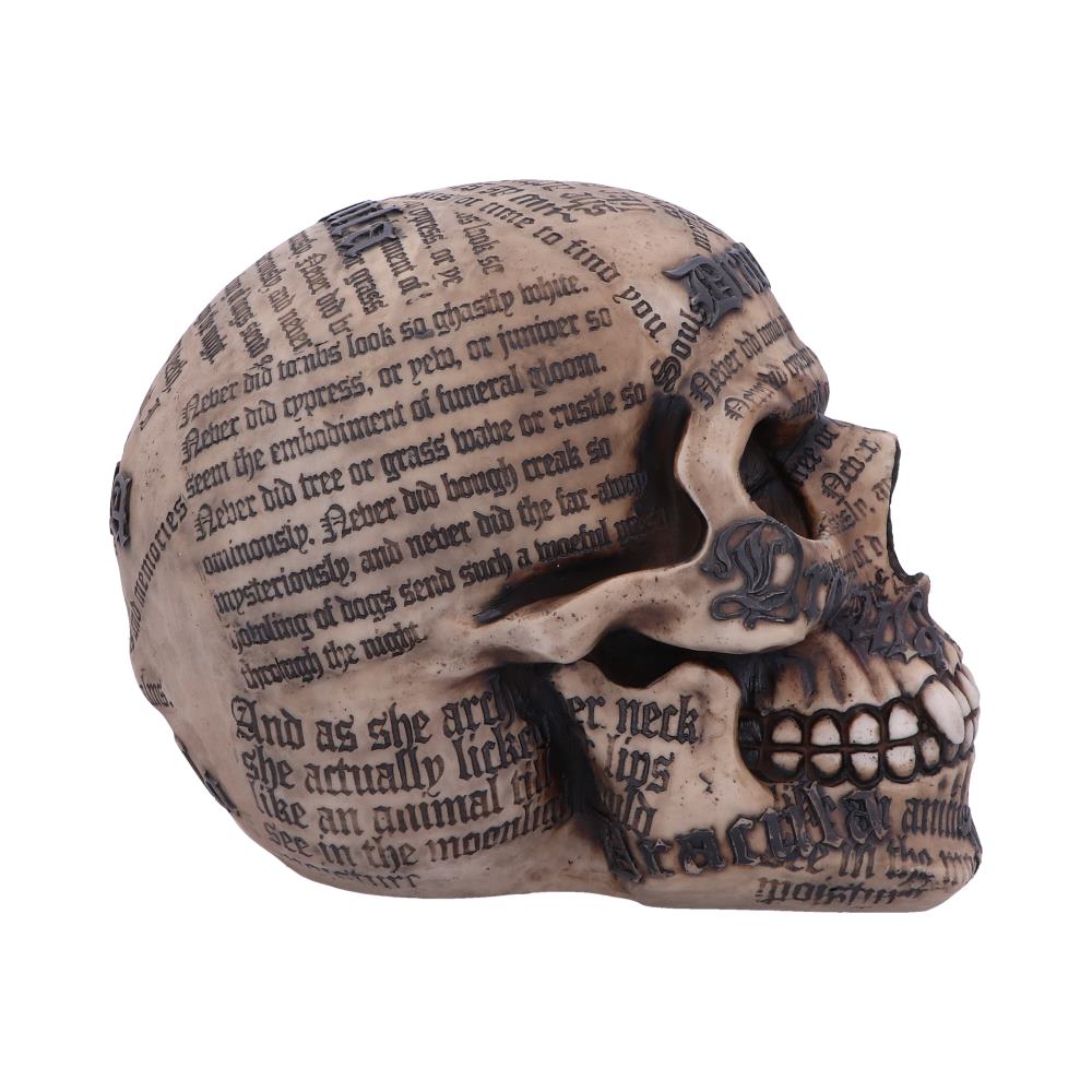 Dracula's Tale Vampire Novel Quote Skull