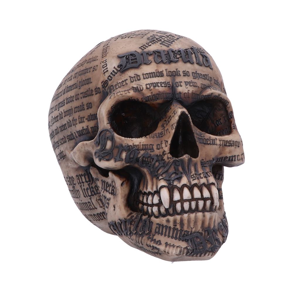 Dracula's Tale Vampire Novel Quote Skull