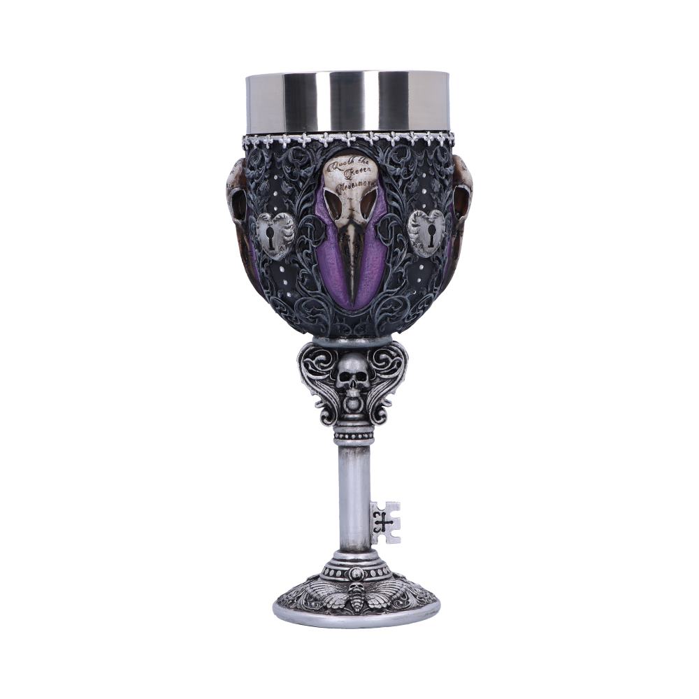 Edgar Allen Poe Nevermore Raven Goblet