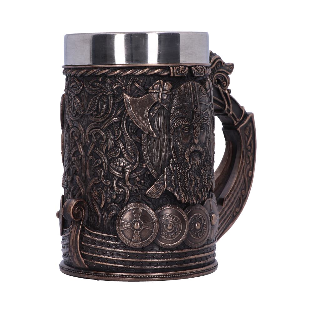 Bronze Drakkar Dragon Boat Viking Tankard