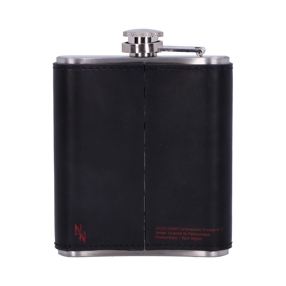 Officially Licensed AC/DC Black Ice Album Embossed Hip Flask