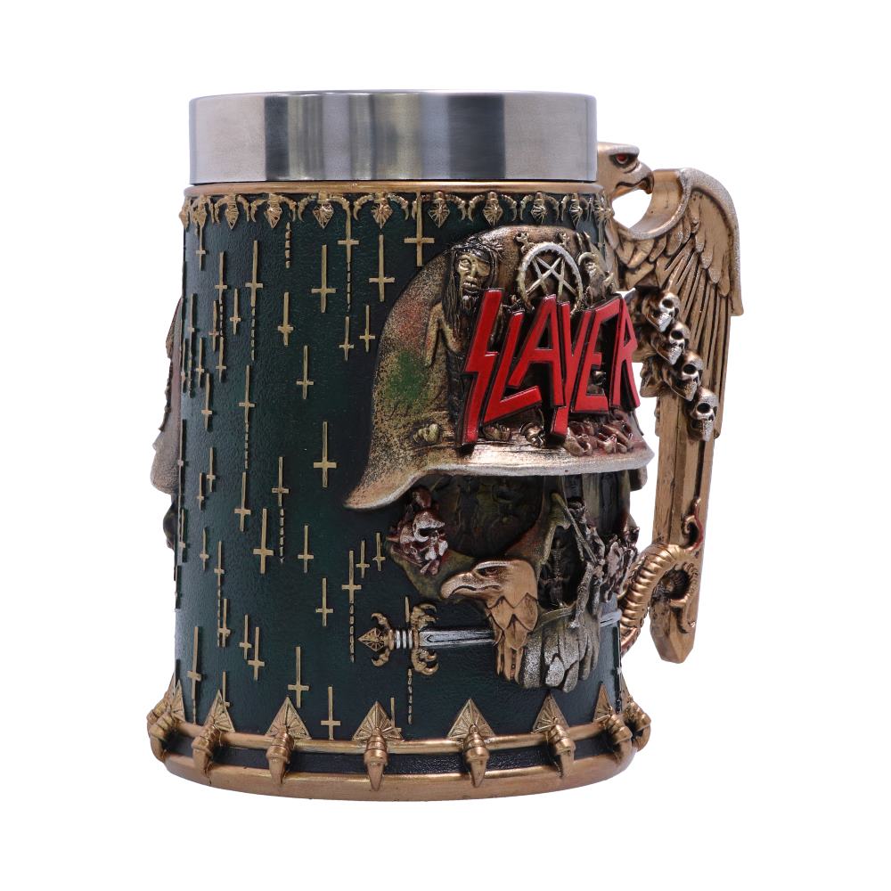 Officially Licensed Slayer Eagle Helmet Skull Logo Tankard