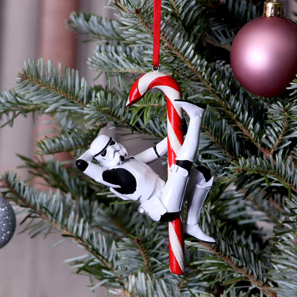Officially Licensed Stormtrooper Candy Cane Hanging Ornament 12cm