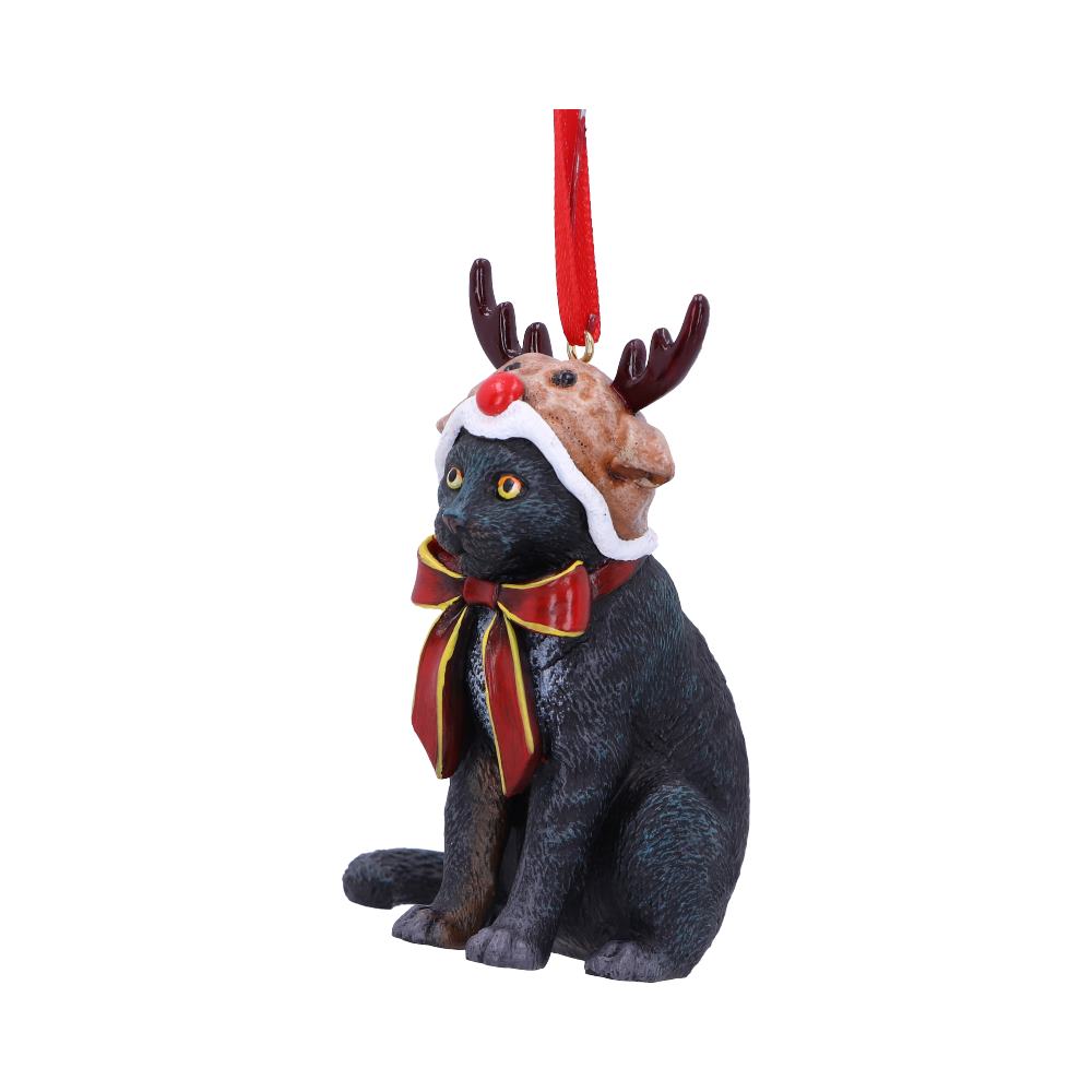 Lisa Parker Reindeer Cat Hanging Ornament 9cm