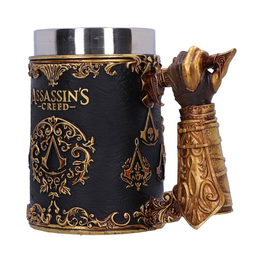 Assassin's Creed Through the Ages Black and Gold Tankard