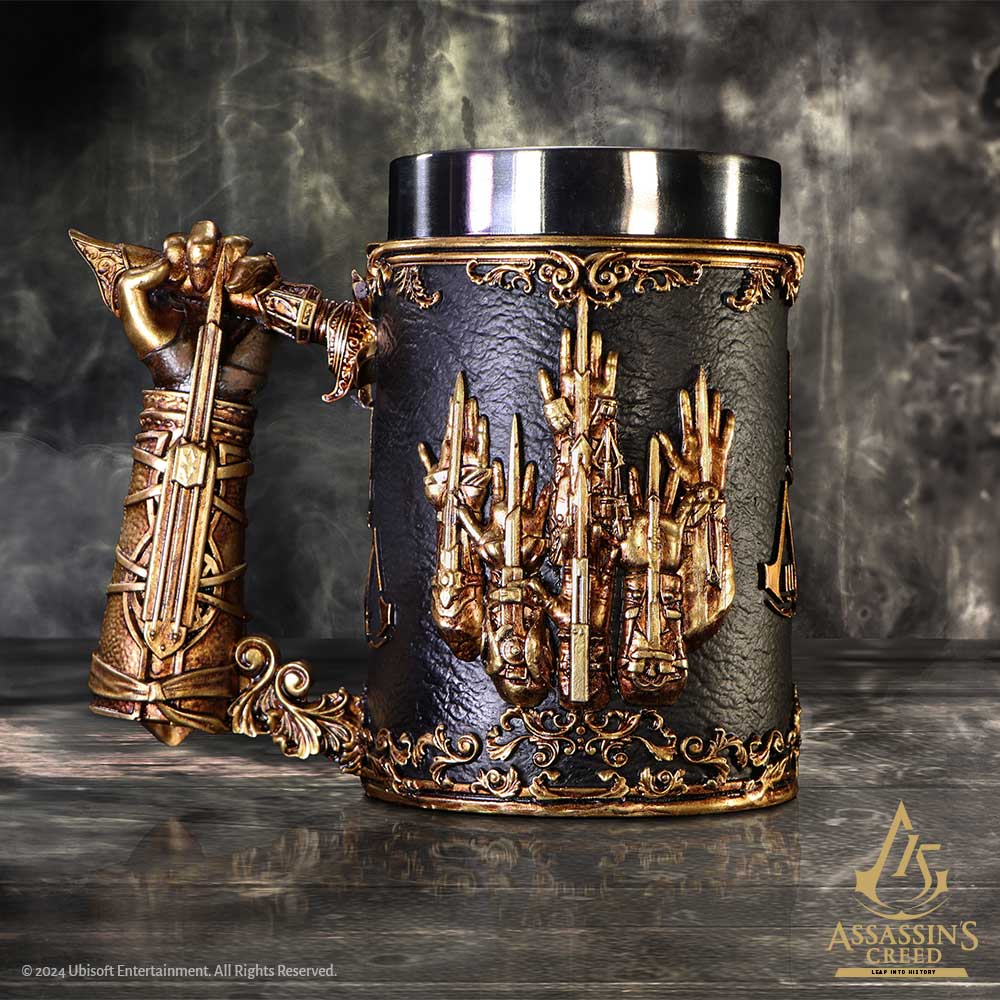 Assassin's Creed Through the Ages Black and Gold Tankard