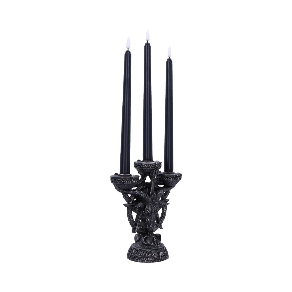Baphomet's Radiance Candelabra with LED Candles