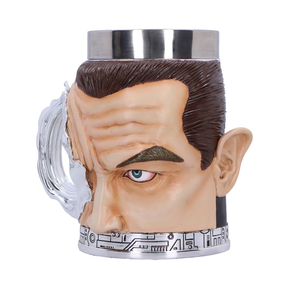 Terminator T-1000 Head with Bullet Hole Collectible Tankard