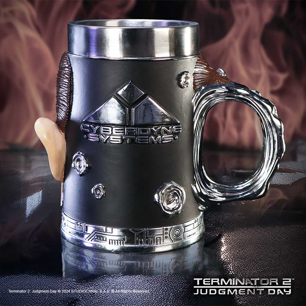 Terminator T-1000 Head with Bullet Hole Collectible Tankard