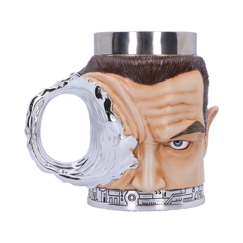 Terminator T-1000 Head with Bullet Hole Collectible Tankard