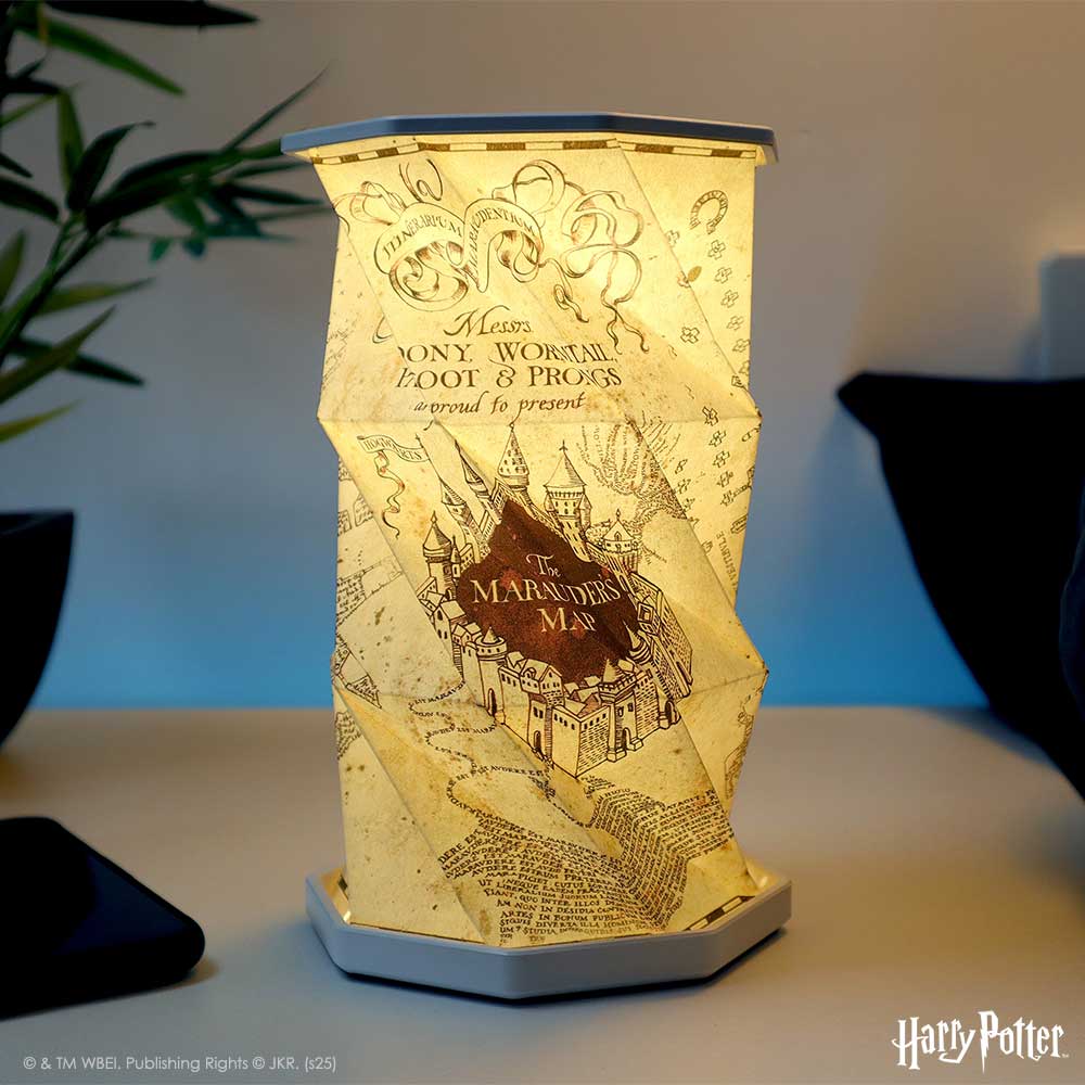 Harry Potter Marauders Map Foldable Lamp Rechargeable USB Powered