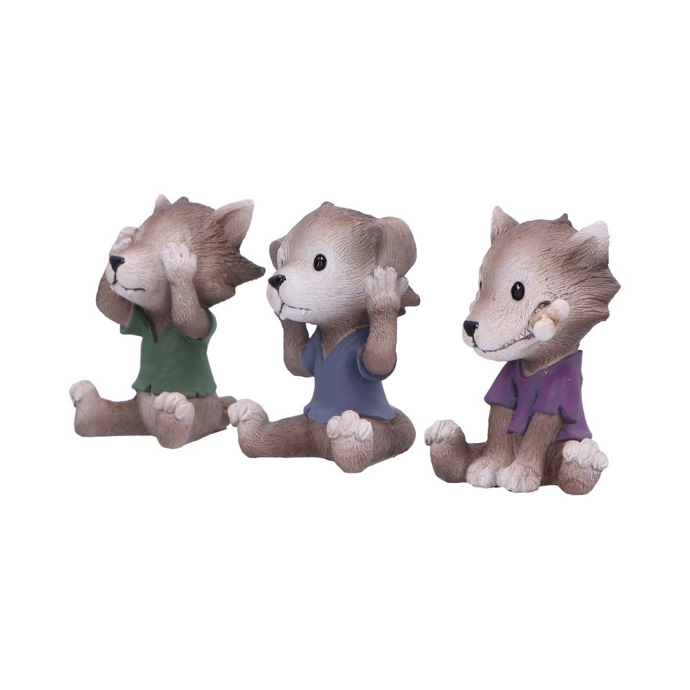 Three Wise Werewolf Collectible Figurines 7.5cm