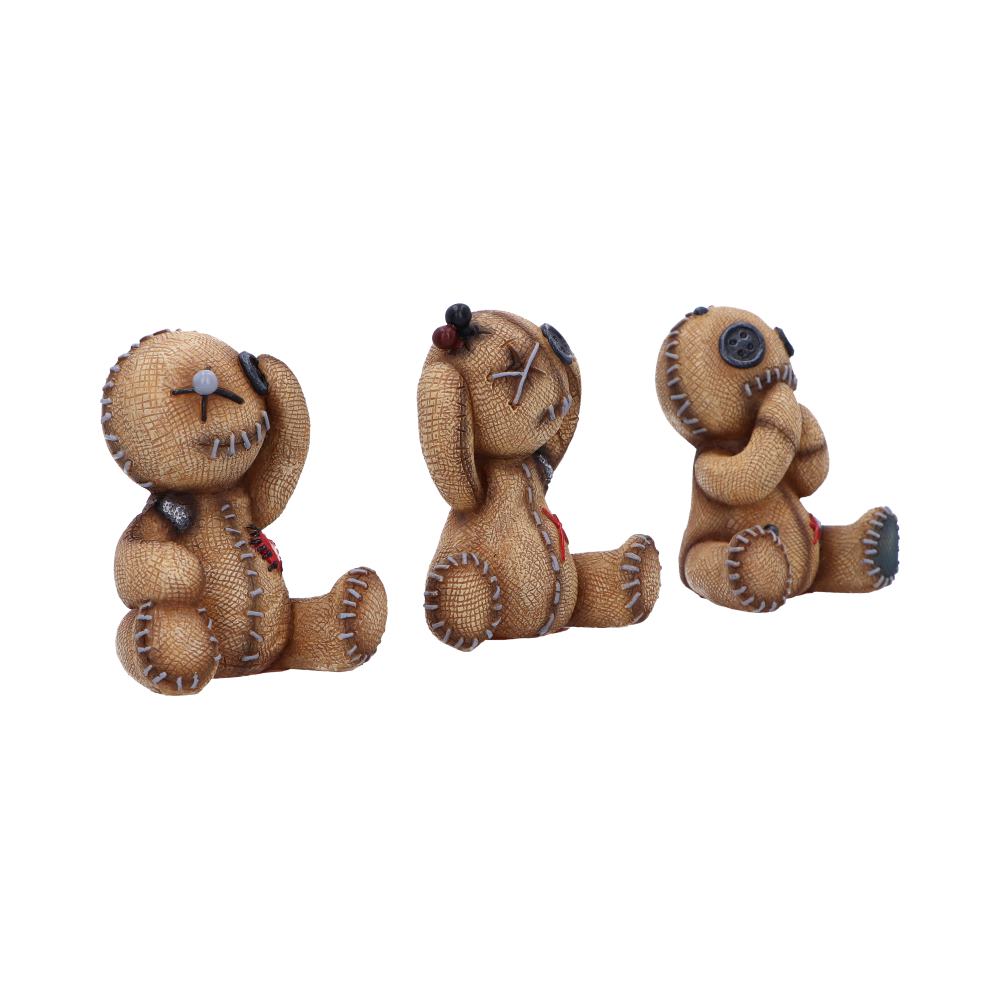 Three Wise Voodoo Doll Collectible Figurines 8cm