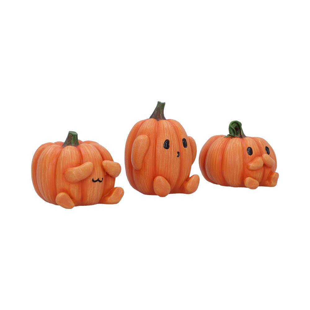 Three Wise Pumpkin Collectible Figurines 8cm