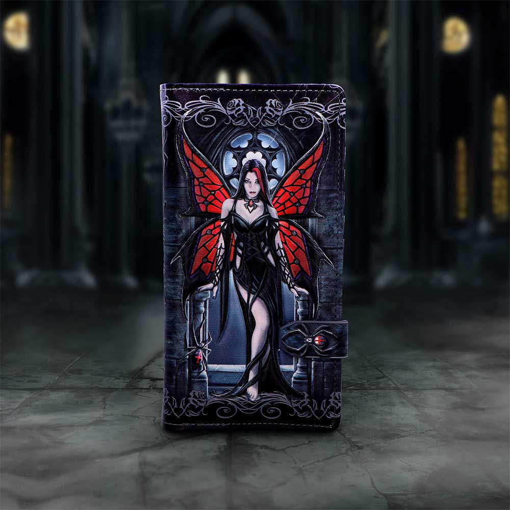 Aracnafaria Embossed Purse by Anne Stokes