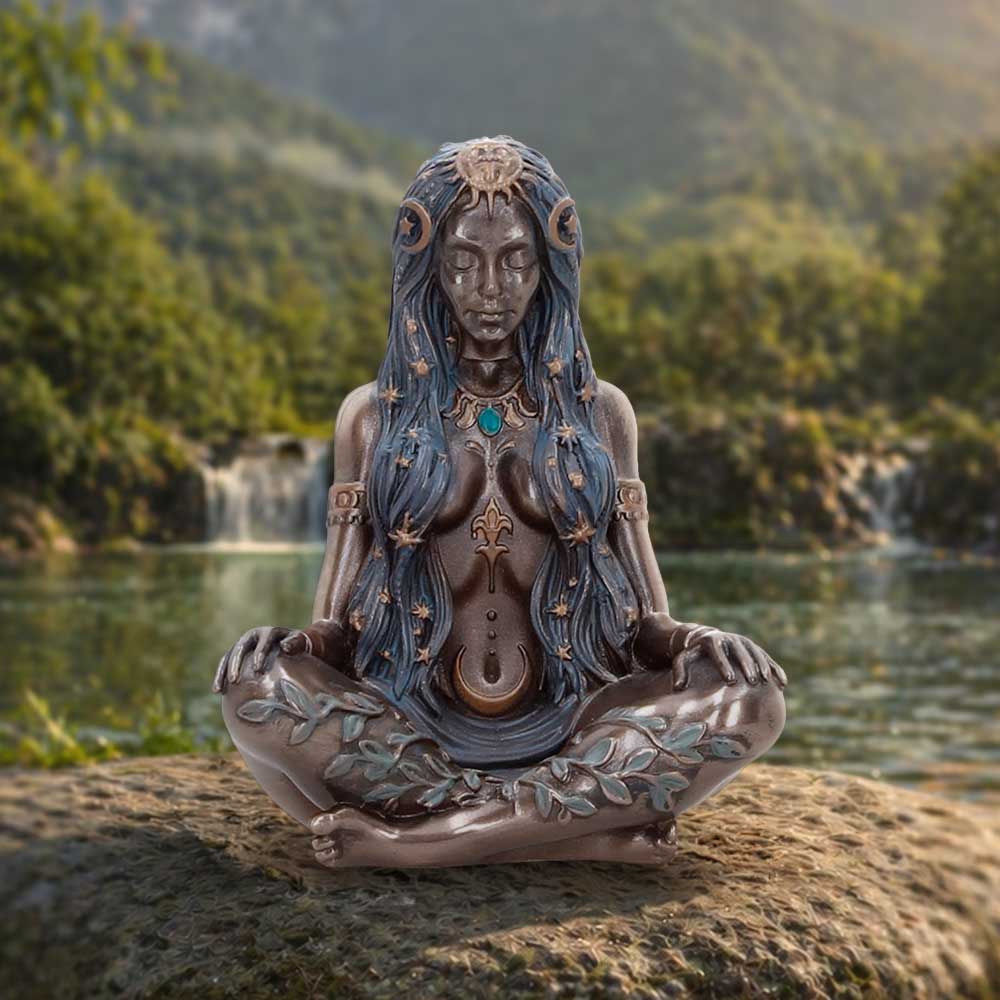 Celestial Goddess Mini Bronze Figurine 8.3cm