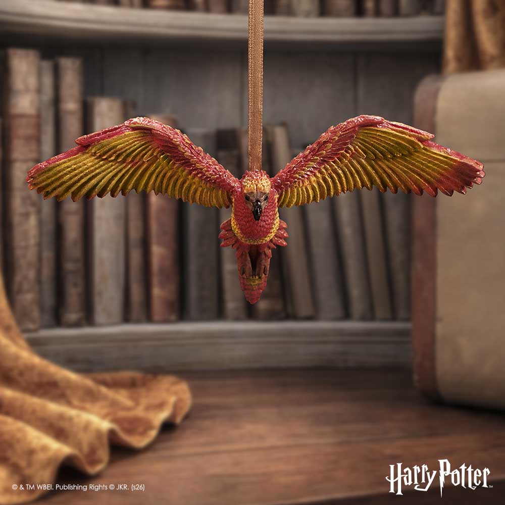 Harry Potter Fawkes in Flight Hanging Ornament 8.2cm