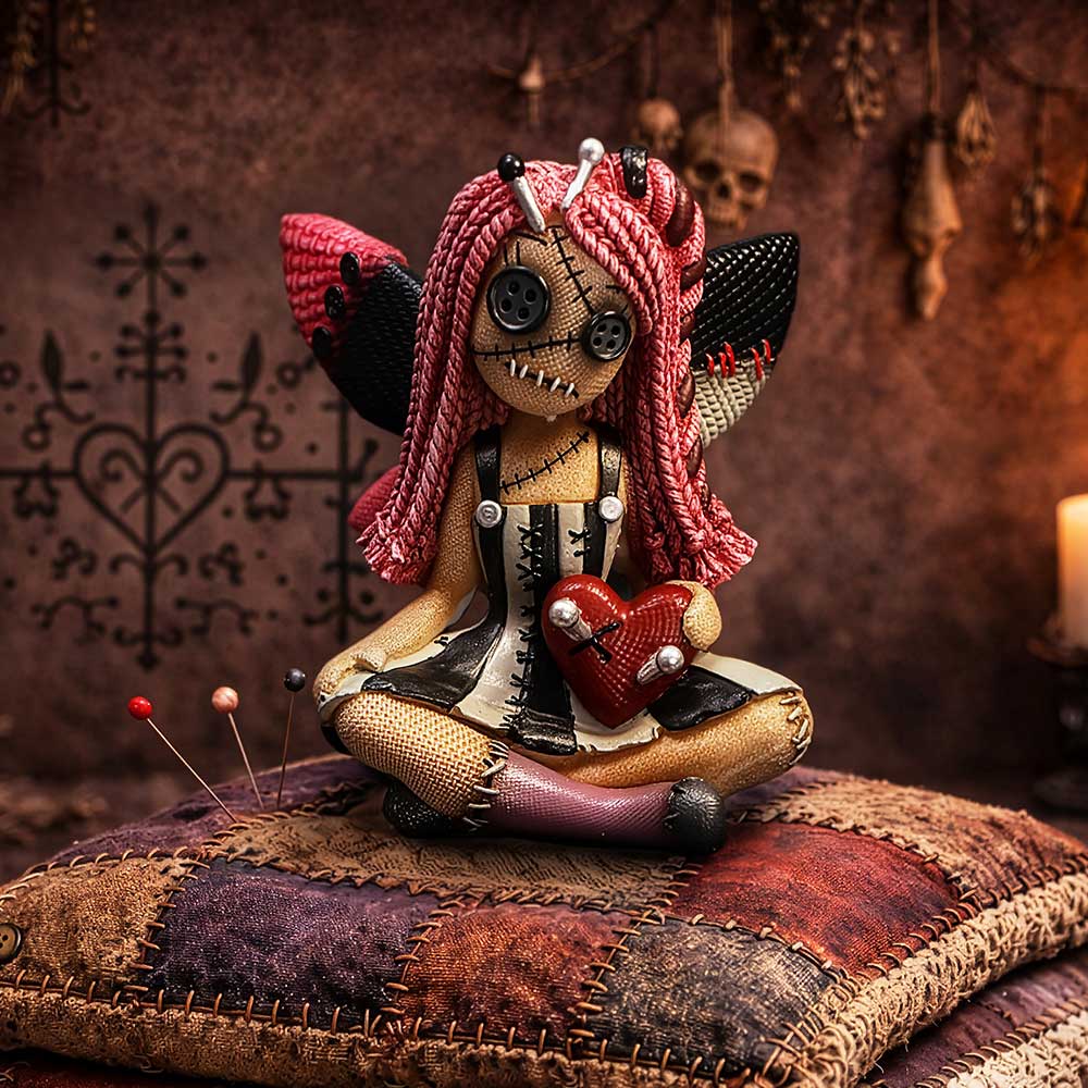 The Stitchlings Pinny Thimble Voodoo Figurine 9.7cm