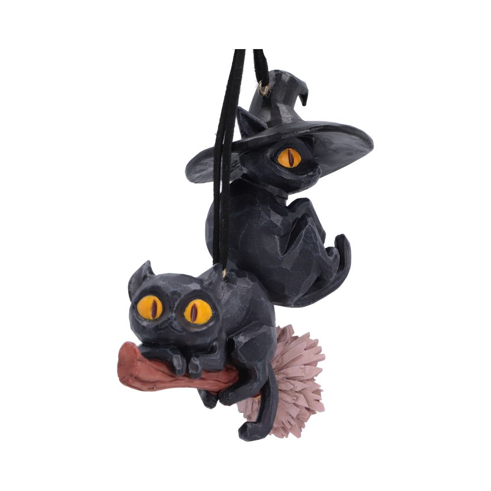 Curse and Claw Halloween Cats Hanging Ornaments (Set of 2) 7cm