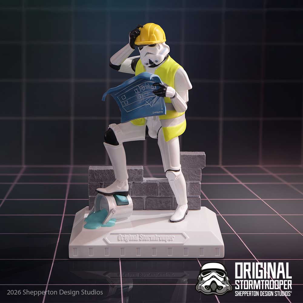 Original Stormtrooper Hit a Brick Wall Figurine 17.5cm