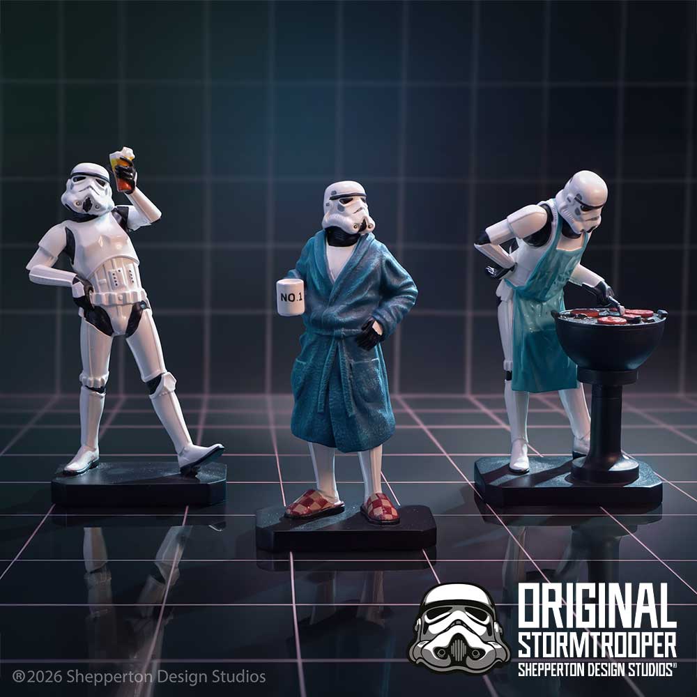 Original Stormtrooper Living for the Weekend Figurine set 10.5cm