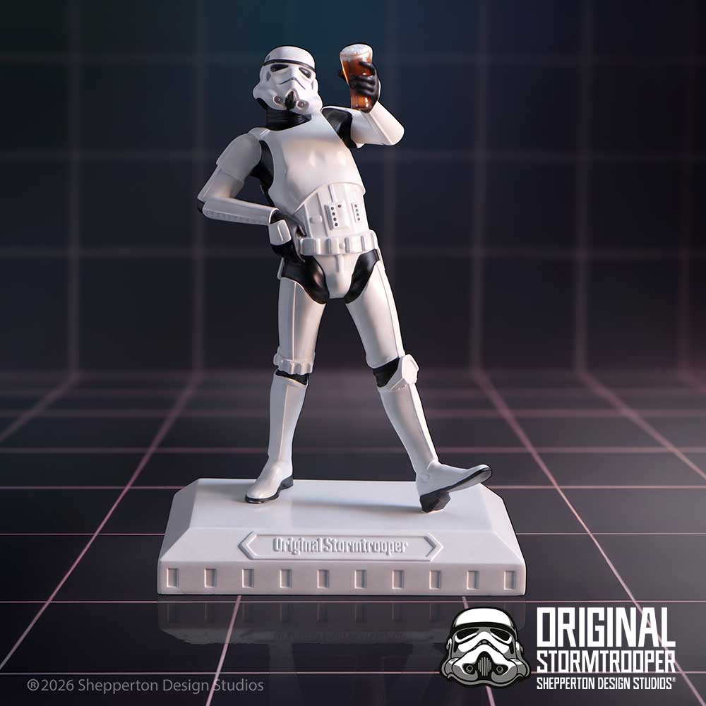 Original Stormtrooper Raise a Glass Figurine 17.4cm