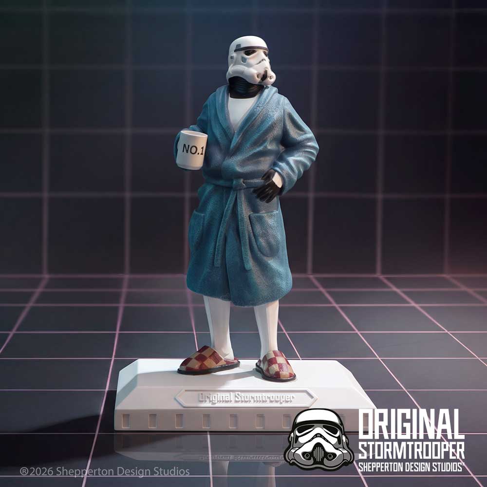 Original Stormtrooper Off Duty Figurine 17.8cm