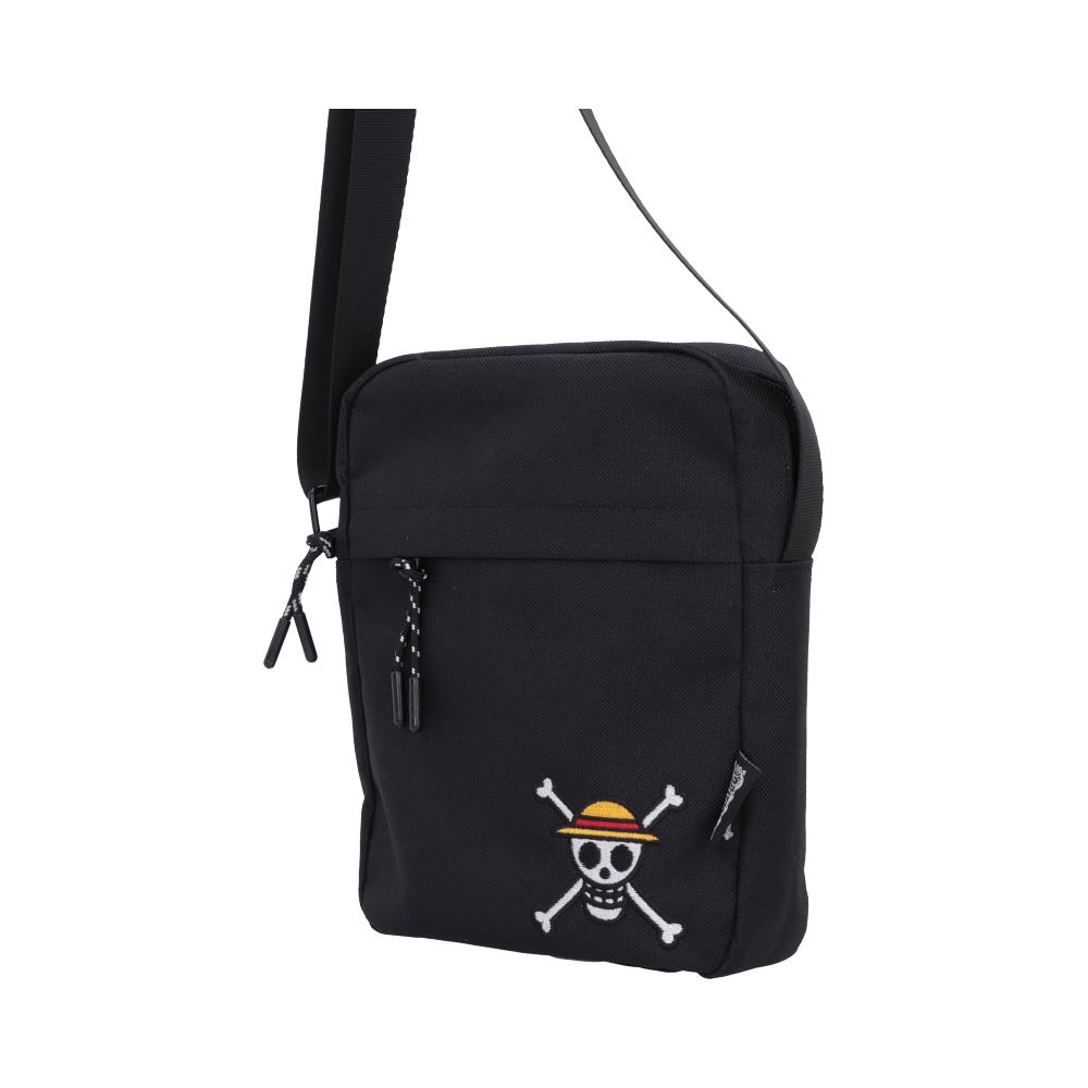 One Piece Luffy Jolly Roger Crossbody Bag In Black 22.8cm