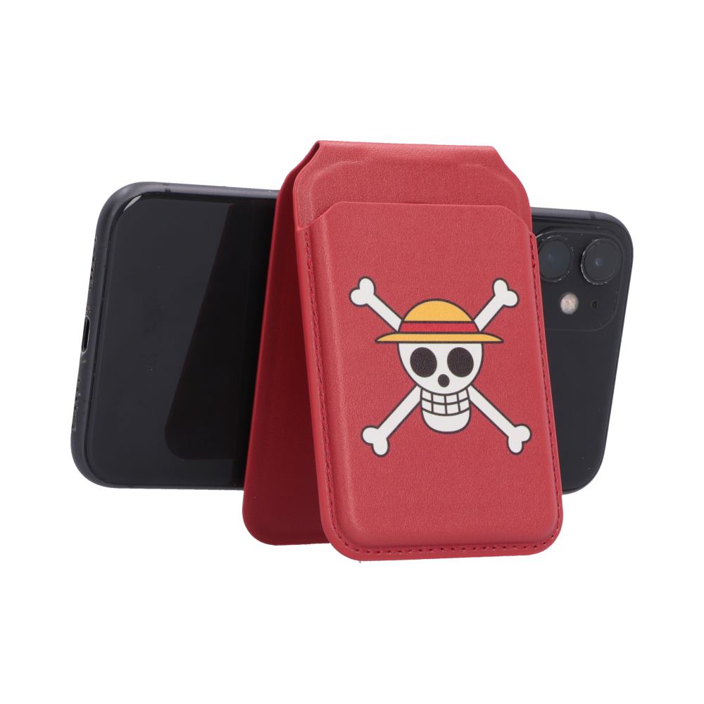 One Piece Luffy Jolly Roger Magsafe Card Holder 10.2cm Red