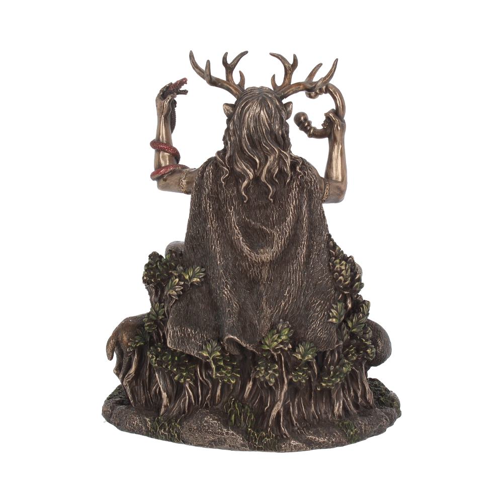 Cernunnos and Animals Horned God Bronze Figurine