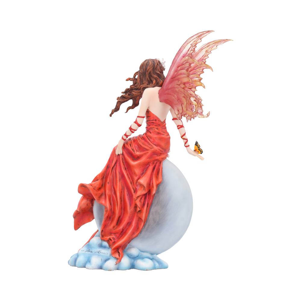 Nene Thomas Crimsonlily Red Moon Fairy and Butterfly Companion Figurine