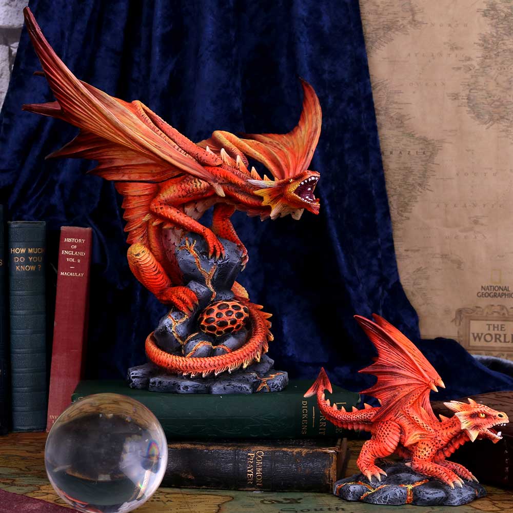 Adult Fire Dragon By Anne Stokes 24.5cm