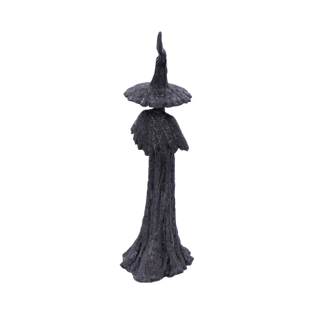 Talyse Black Glittered Forest Witch Ornament