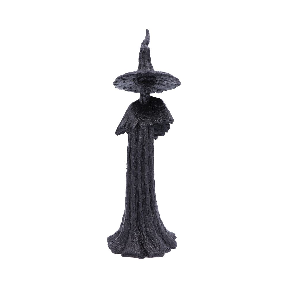 Talyse Black Glittered Forest Witch Ornament