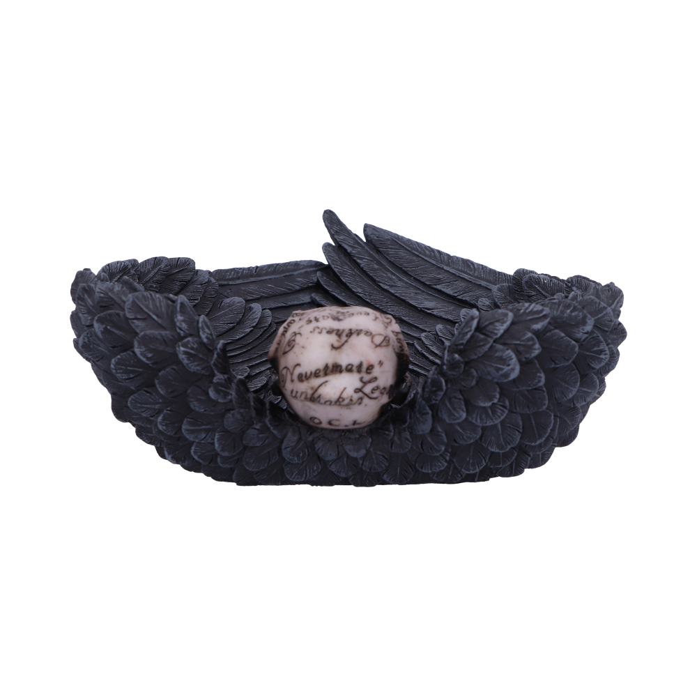 Edgar Allen Poe's Nevermore Raven Skull Trinket Holder Jewellery Dish